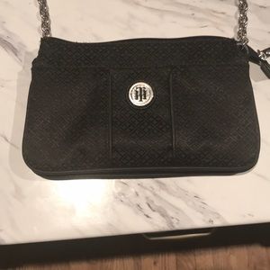 New black and silver Tommy Hilifiger purse